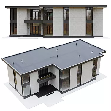 Modern Modular Buildings 001 3D model image 1 
