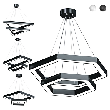 Product title: Modern Hanging Lamp Collection 3D model image 1 