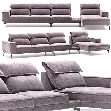 Versatile Enzo Modular Sofa 3D model image 1 