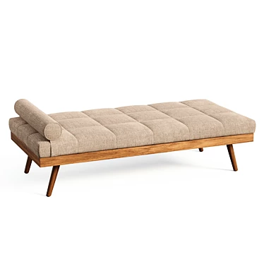 Alessa Midcentury Daybed 3D model image 1 