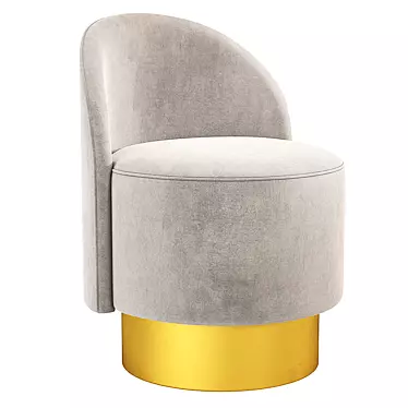 Modern Velvet Pastilles Armchair, Tacchini Italia 3D model image 1 