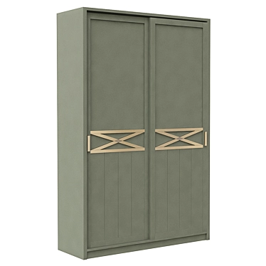 Elegant Verona Sliding Wardrobe 3D model image 1 