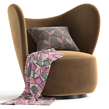 Compact Comfort: Little Big Chair 3D model image 1 