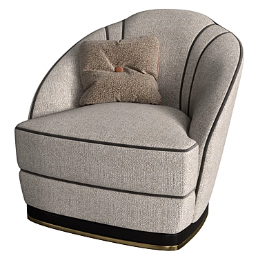 Elegant Samara Armchair: Pristine Comfort 3D model image 1 