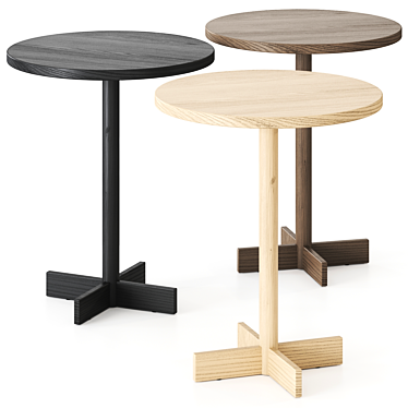 Bautier Cafe Table: Minimalist Design 3D model image 1 