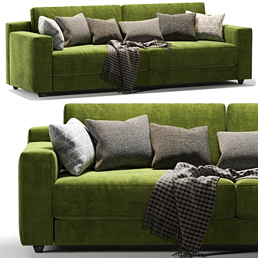 Flexform Romeo Compact 2-Seater Sofa 3D model image 1 