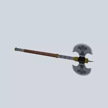 Norman Style Great Axe 3D model image 1 