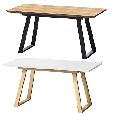 Denver Extendable Table: Versatile and Stylish 3D model image 1 