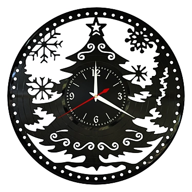 Vinyl Plate New Year Clock