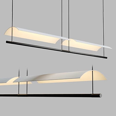 Modern Lamina Pendant Light by Santa & Cole 3D model image 1 