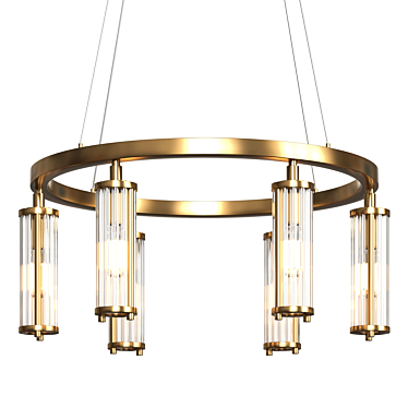 Sleek Hildis Ch Pendant: Modern Design 3D model image 1 