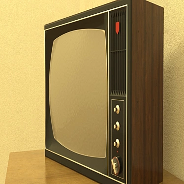 Vintage Record 312B TV 3D model image 1 