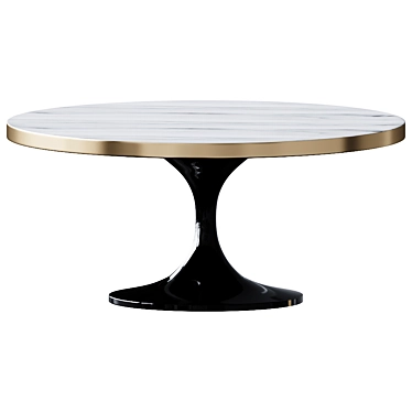 Eichholtz Grey Faux Marble Coffee Table 3D model image 1 