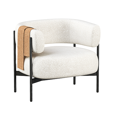 Cosmo CINI Armchair: Modern Elegance 3D model image 1 