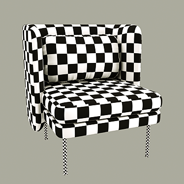 Stylish Bloke Lounge Chair 3D model image 1 