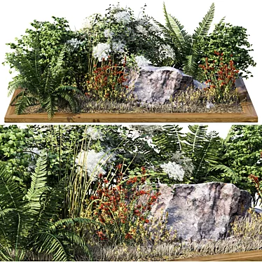 Garden Greenery Set 3D model image 1 