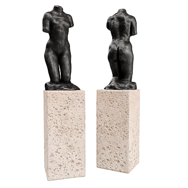 Eternal Beauty: Rodin's Torso 3D model image 1 