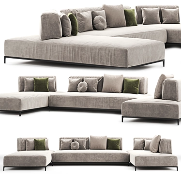 Ditre Sanders AIR Sofa - Modern Comfort at Its Finest 3D model image 1 