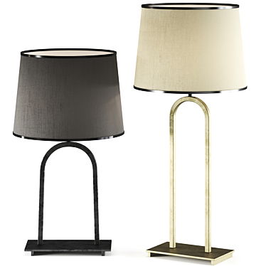 Sleek Haussmann Table Lamp: Classic Design, Modern Elegance 3D model image 1 