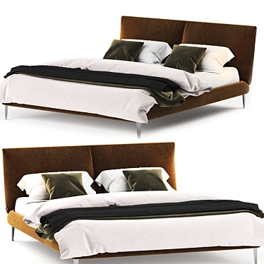 Luxurious Maxalto SELENA Bed 3D model image 1 