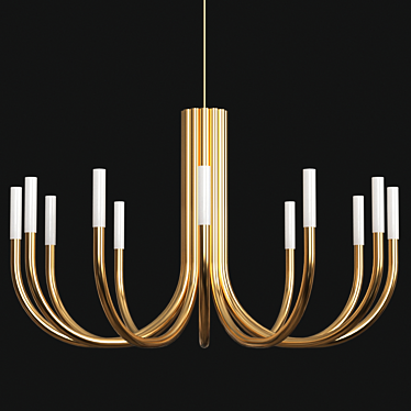 Elegant Laura Chandelier: Exquisite Lighting Solution 3D model image 1 