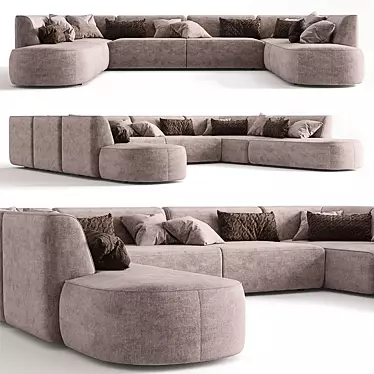Big taupe sofa