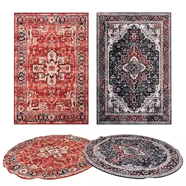 Versatile Rugs Set: 8 Stunning Variations 3D model image 1 