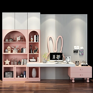 Playful and Practical Children's Furniture 3D model image 1 