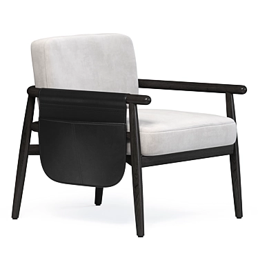 Elegant Teresa Armchair - Perfect Blend of Style & Comfort 3D model image 1 