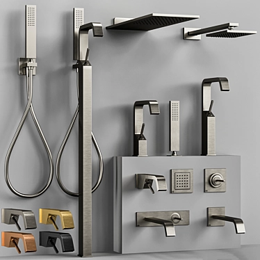 Gessi Rettangolo XL: Modern Elegance 3D model image 1 