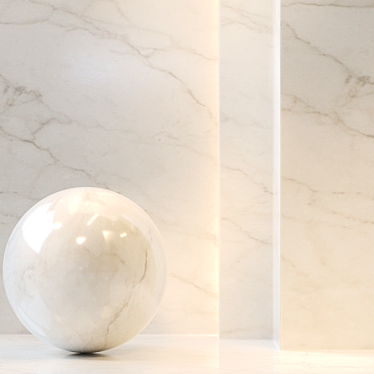 Carrara Marble PBR Set - 3K Textures 3D model image 1 