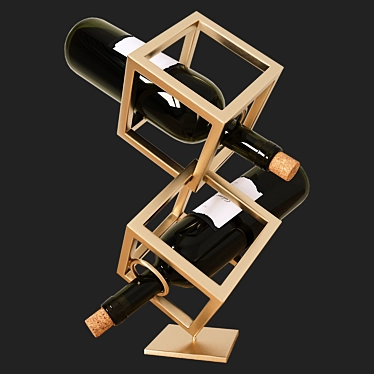 Elegant Dionysus Wine Stand 3D model image 1 