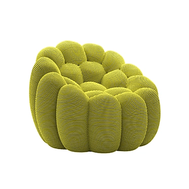 Bubble Pivoting Armchair: Modern Elegance for Maximum Comfort 3D model image 1 