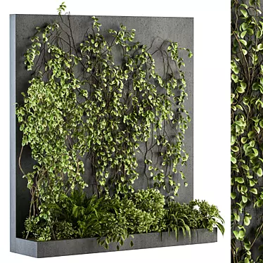 Evergreen Wall - Outdoor Vertical Garden 3D model image 1 