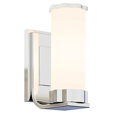 Eichholtz Creed Wall Lamp: Sleek Nickel Finish 3D model image 1 