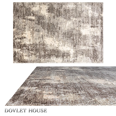 Luxurious Silk Blend Carpet by DOVLET HOUSE 3D model image 1 