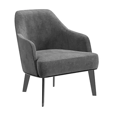 Poliform Jane Armchair: Sleek and Stylish Seating Solution 3D model image 1 