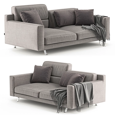 Elegant James Frigerio Sofa 3D model image 1 