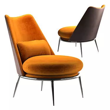 Aurora Cantori Armchair: Stylish and Comfortable 3D model image 1 