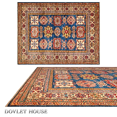Luxury Wool Carpet - DOVLET HOUSE (Art. 16237) 3D model image 1 
