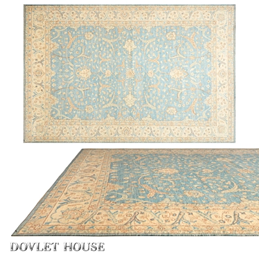 Luxurious Wool Carpet by Dovlet House 3D model image 1 