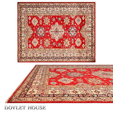 Title: Luxury Pakistan Wool Carpet: DOVLET HOUSE (art.16278) 3D model image 1 