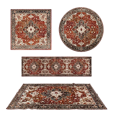 Versatile Set of 8 Rugs for Stunning Renders 3D model image 1 