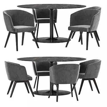 Modern Minotti Dining Set 3D model image 1 