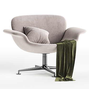 Versatile Swivel Lounge Chair 3D model image 1 