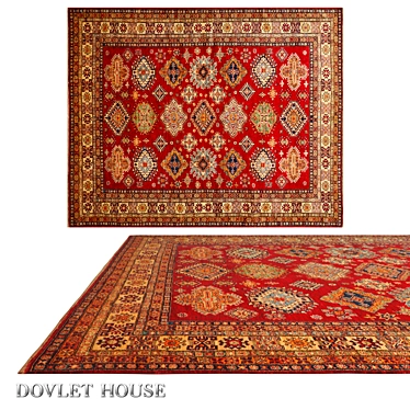 Luxury Kazakh Wool Carpet | DOVLET HOUSE 3D model image 1 