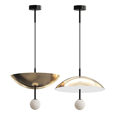 Upside-Down Pendant Light 3D model image 1 