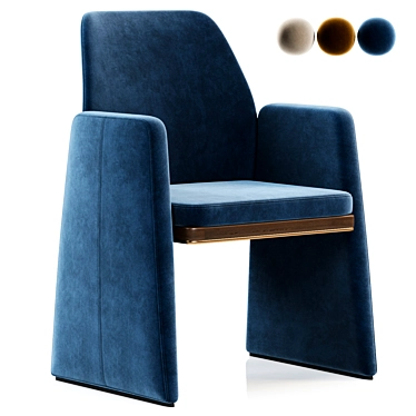 Elegant Anthony Chair 3D model image 1 