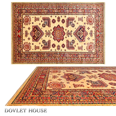 Luxury Wool Carpet DOVLET HOUSE (Art 16234) 3D model image 1 