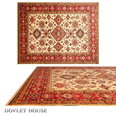 Dovlet House Pakistani Wool Carpet (Art. 16271) 3D model image 1 